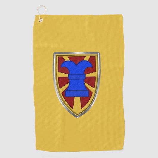 7e Transportbrug — Expeditionair patch Golfhanddoek (Voorkant)