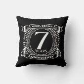 7e trouwdag wol kussen (Achterkant)