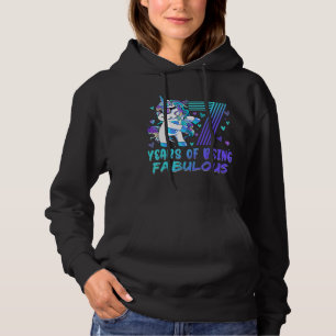 7e verjaardag 7 jaar oud meisje flossen prinses un hoodie