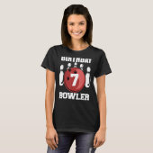 7e verjaardag Bowler 7 jaar oude Bowling Kinder Pl T-shirt (Voorkant volledig)