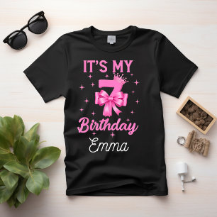 7e verjaardag cadeaus voor meisjes Zeven 7 jaar ge T-shirt