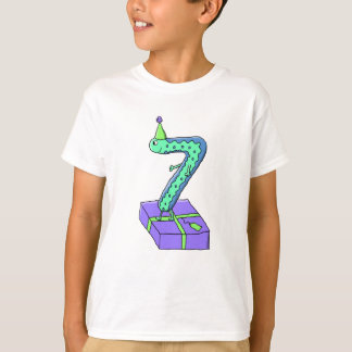 7e verjaardag Cartoon. T-shirt