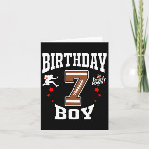 7e Verjaardag Football Boy Shirt - 7 jaar oud Kind Kaart
