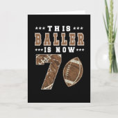 7e verjaardag Football speler 7 jaar oud Kaart (Voorkant)