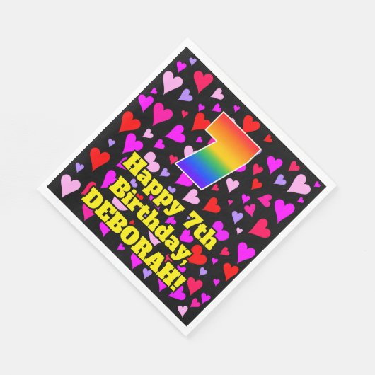 7e verjaardag: Het liefhebbende Kunstpatroon van d Servet (Hoek)