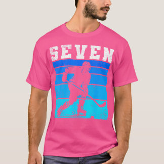 7e Verjaardag IJshockey Jongens Zeven Hockey Verja T-shirt