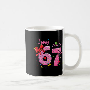7e verjaardag ik 6 nu ben ik 7 boog zes zeven meis koffiemok