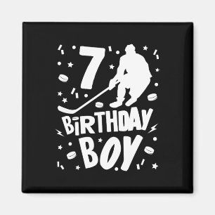 7e verjaardag Jongen Ice Hockey Kinderen 7 jaar ou Magneet