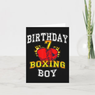 7e Verjaardag Jongen Shirt - Boksen 7 jaar oud Kin Kaart