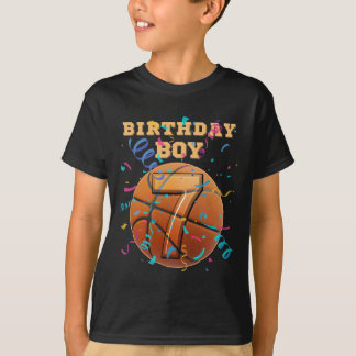 7e verjaardag jongen zeven 7 jaar oude Sketll-spel T-shirt