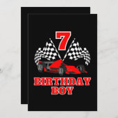 7e verjaardag kaart (Voorkant / Achterkant)