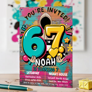7e Verjaardag Kaart