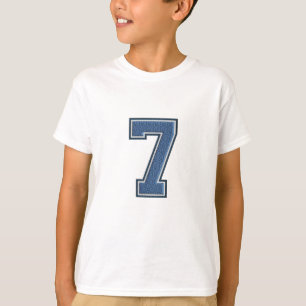 7e verjaardag van de geboorte t-shirt