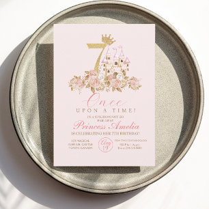 7e verjaardag van de kleine prinses kaart