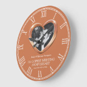 7e verjaardag van het huwelijk met koper, aangepas grote klok (Hoek)