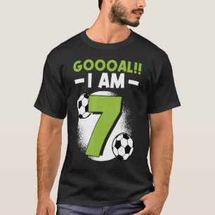 7e verjaardag Voetbal Vogeldag 7 jaar T-shirt