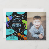 7ème Black Green Photo Invitations de pistolet à e (Devant)