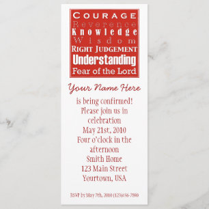 7Giften voor Uw Bevestiging Aankondiging Uitnodigi