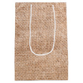 7lx4.5wx10h Sac cadeau moyen blé sur sac Burlap C (Dos)