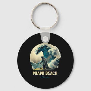 7miami Beach Florida Surfen Surfplank Sleutelhanger