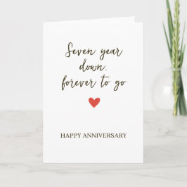 7st Anniversary – Seven Year Down Forever to Go Kaart