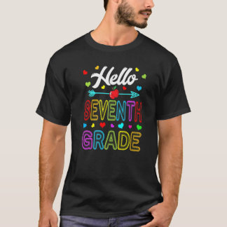 7th Grade Crew Teacher Student Hello Seventh Grade T-shirt