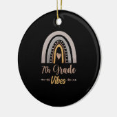 7th Grade Vibes Seventh Grade Back to School Keramisch Ornament (Links)