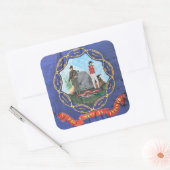 7th West Virginia Infantry Vierkante Sticker (Envelop)