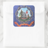 7th West Virginia Infantry Vierkante Sticker (Tas)