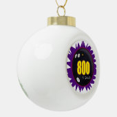 800 Bowling-reeks Keramische Bal Ornament (Links)