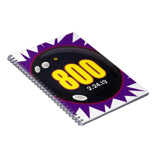 800 Club, Bowling 800 reeks, Bowling Ball Theme, Notitieboek (Rechterzijde)