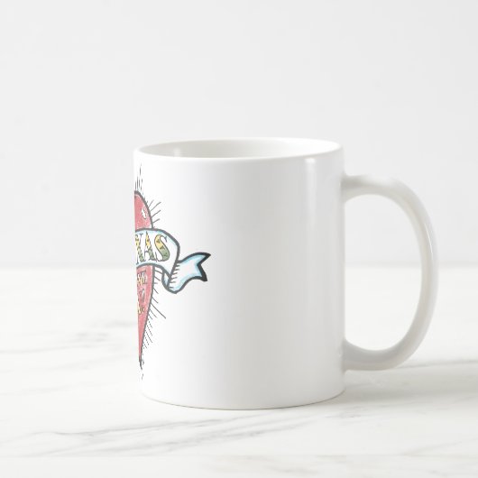 801 le Texas, nous vous aimons ! tasse de café (Droite)