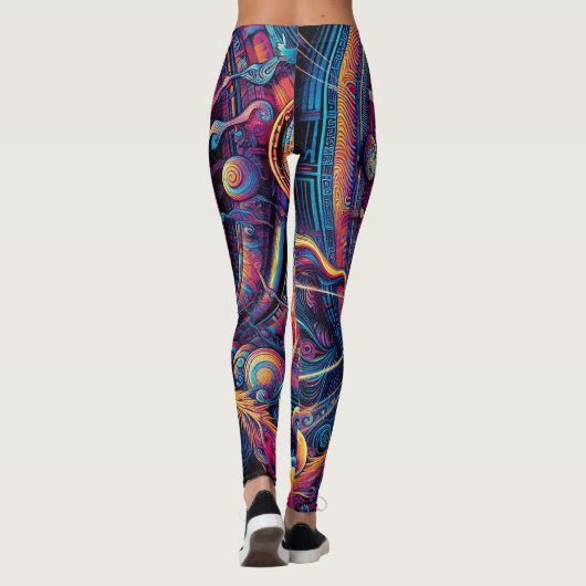 801 Leggings Abstraits (Dos)