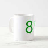 802 Blanc Mug Classique 330 ml en Blanc (Devant gauche)