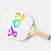 802 Ping Pong Paddle, Red Rubber Back Tafeltennisbatje (Zijkant)