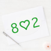 802 Stickers Ovaux (Enveloppe)