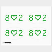 802 Stickers Ovaux (Feuille)