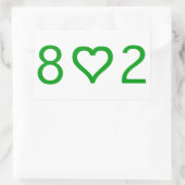 802 Stickers rechthoek (Tas)