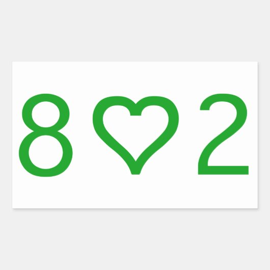 802 Stickers rechthoek (Voorkant)