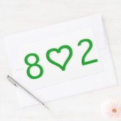 802 Stickers rechthoek (Envelop)