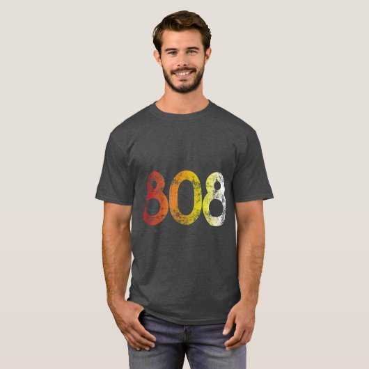 808 Retro Style Roland Electronic Drum Machine T-shirt (Voorkant volledig)