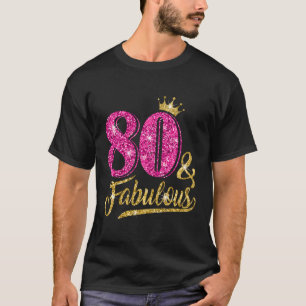 80 80 Uitstekend 80th K kroon T-shirt