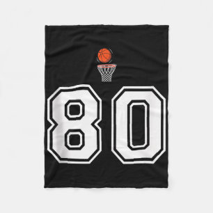 80 Aantal Basketbal Stijl  Witte Tanktop Fleece Deken