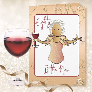 80 ans et Fabuleuse Carte d'anniversaire Rose Gold