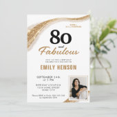 80 ans et Fabuleux Invitation 80e anniversaire (Debout devant)