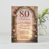 80 ans et Fabuleux Invitation Anniversaire à l'Arc (Debout devant)