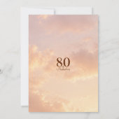 80 ans et Fabuleux Invitation Anniversaire à l'Arc (Dos)