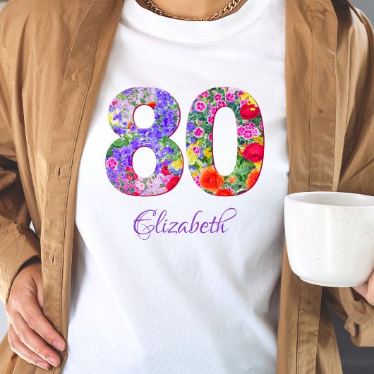 80 ans fleuri invité d'honneur t-shirt