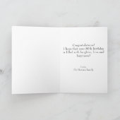 80 dus wat een grappige Abstracte Groene 80ste Ver Kaart (Binnen)