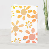 80 Dus wat grappig citaat 80ste verjaardag Bloemen Kaart (Achterkant)